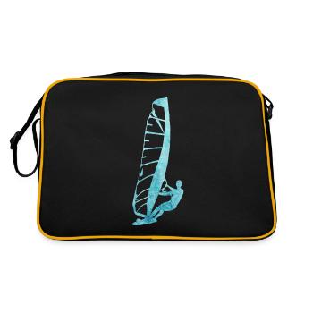 planche à voile - Sac Retro - noir/or - Dos