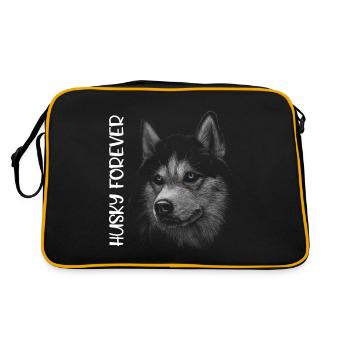 HUSKY FOREVER - Sac Retro - noir/or - Dos