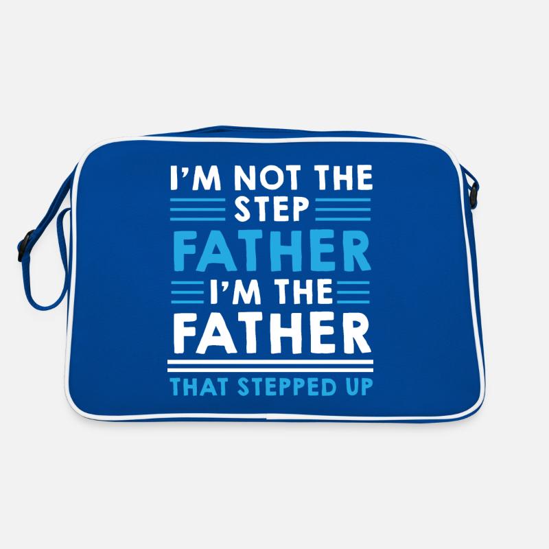 Step Father Steped up - Vatertag Retro Tasche