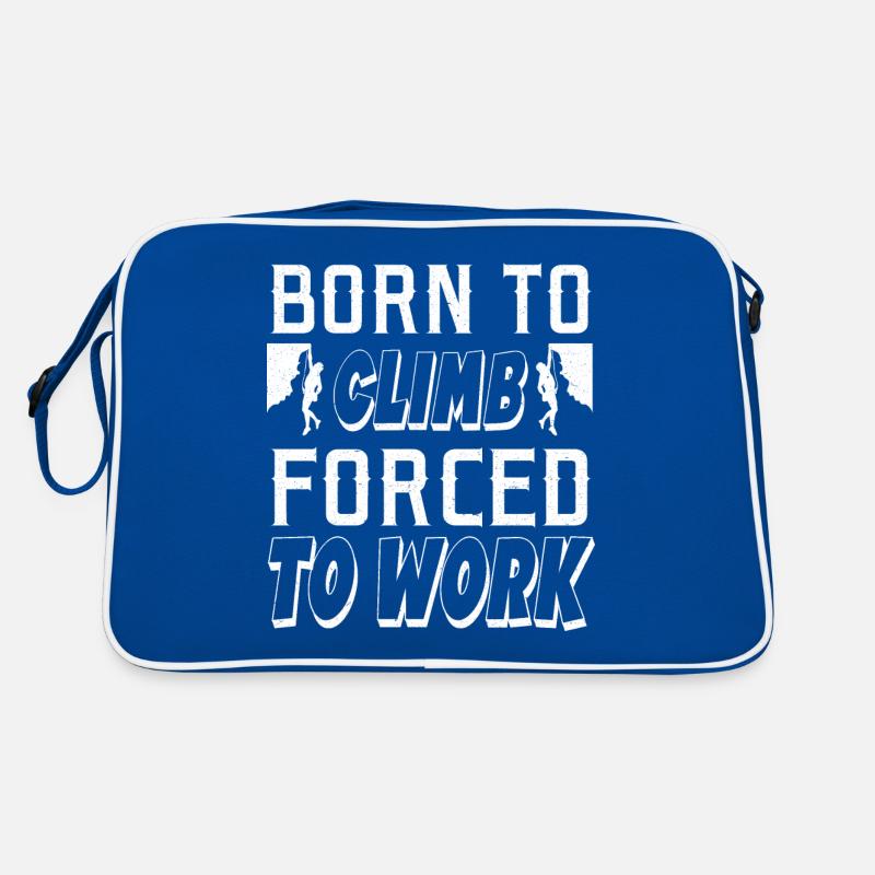 Born to climb, forced to work Retro Bag