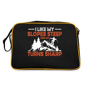 Pistes de ski Ski raide Skis d’hiver - Sac Retro - noir/or - Dos