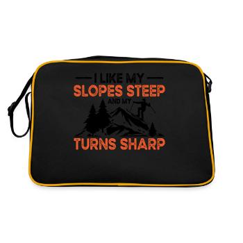Pistes de ski Ski raide Skis d’hiver - Sac Retro - noir/or - Dos