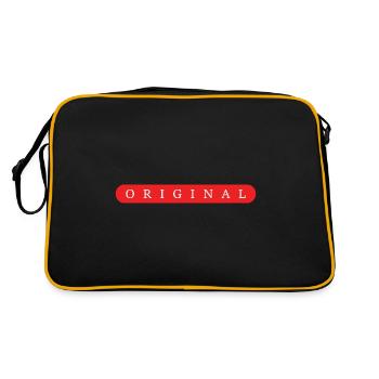 Original Design - Cadeau pour tous les vrais types - Sac Retro - noir/or - Dos