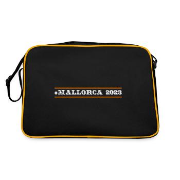 Mallorca 2023 - Retro Tasche - Schwarz/Gold - Hinten