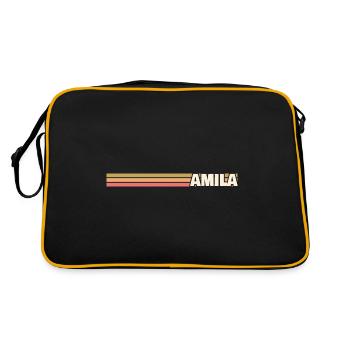 Cadeau pour Amila - Sac Retro - noir/or - Dos