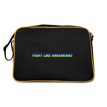 Combattez comme les Ukrainiens - Sac Retro - noir/or - Dos
