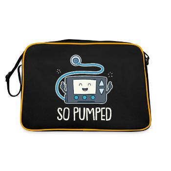 Pompe à insuline drôle de type 1 donc pompée - Sac Retro - noir/or - Dos