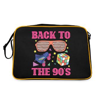 90s 90 - Sac Retro - noir/or - Dos