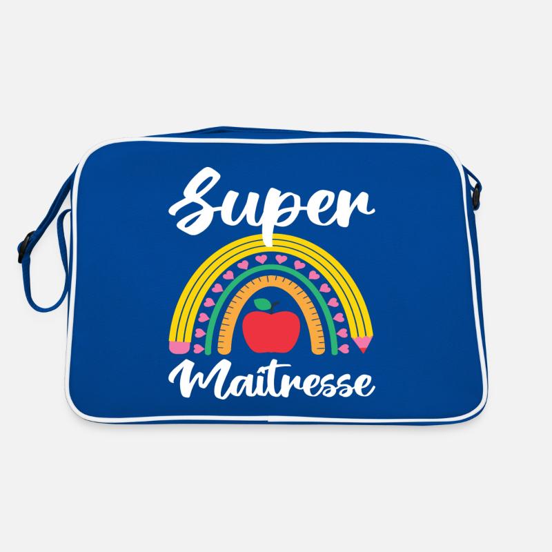 Super maitresse cadeau maîtresse d' école. Sac Retro
