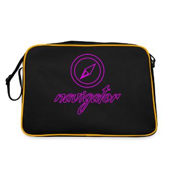 navigateur - Sac Retro - noir/or - Dos