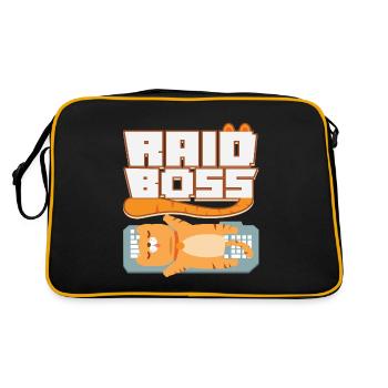 Gamer Gaming Raider Raid Boss PC MMO Nerd Gift - Retro Bag - black/gold - Back