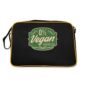 grillade barbecue drôle barbecue 0% végétalien cadeau - Sac Retro - noir/or - Dos