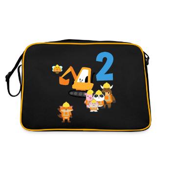 2 ans d’anniversaire bagger bagger cadeau - Sac Retro - noir/or - Dos