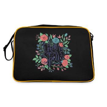 under your spell - Retro Tasche - Schwarz/Gold - Hinten