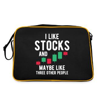 stock exchange - Retro Bag - black/gold - Back