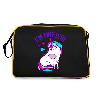 Licorne Magie - Sac Retro - noir/or - Dos