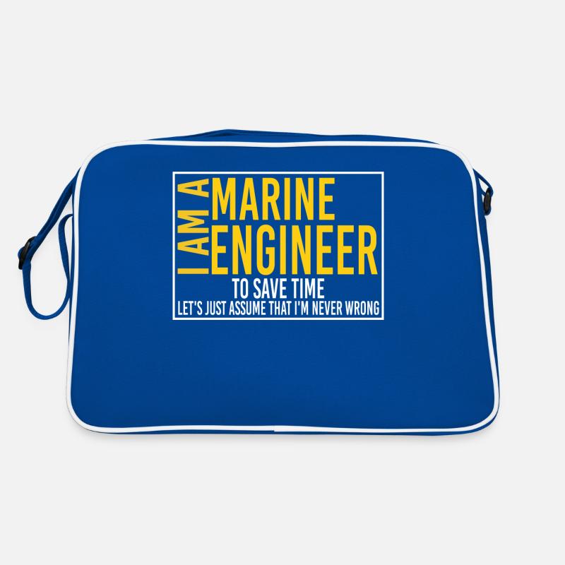 Marine engineer -funny electrical engineer Retro Bag