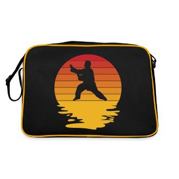 Tai Chi Arts Martiaux Méditation Autodéfense - Sac Retro - noir/or - Dos