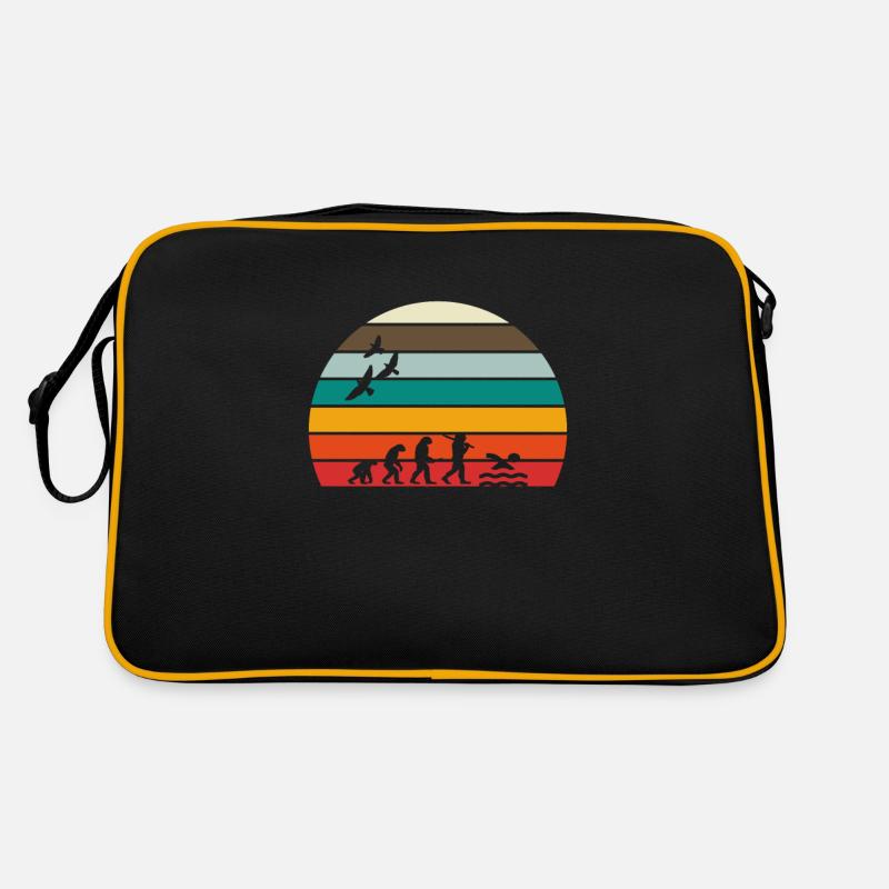 retro vintage sunset évolution NATATION Sac Retro