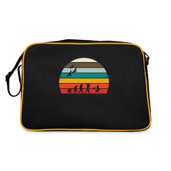 retro vintage sunset évolution shoping - Sac Retro - noir/or - Dos