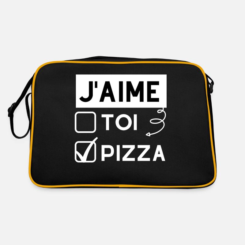 j'aime la pizza Sac Retro