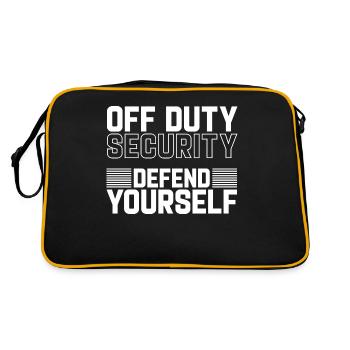 Security Off Duty Defend Yourself - Retro Bag - black/gold - Back