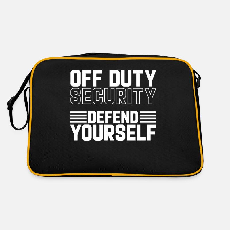 Security Off Duty Defend Yourself Retro Bag