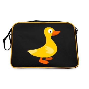 Canard creusé - Sac Retro - noir/or - Dos