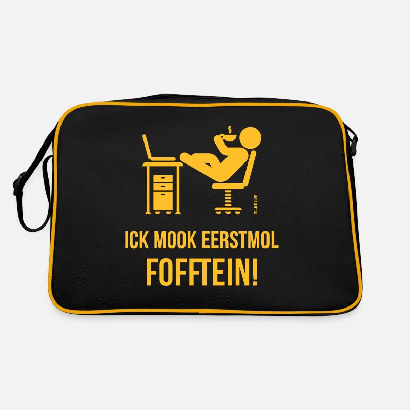 Ick Mook Eerstmol Fofftein! (Low German / Platt) Retro Bag