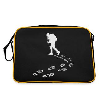Idée de cadeau de personne errante pour l’anniversaire - Sac Retro - noir/or - Dos