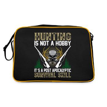 Hunting I Hunting I Hunting is not a hobby - Retro Bag - black/gold - Back