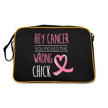 Mois du cancer du sein - Sac Retro - noir/or - Dos