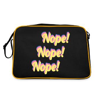 Non! Non! Non! - Sac Retro - noir/or - Dos
