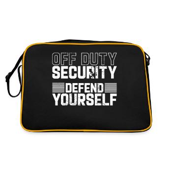 Security Off Duty Defend Yourself - Retro Bag - black/gold - Back