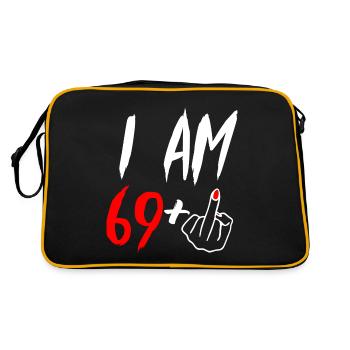 70th birthday - Retro Bag - black/gold - Back