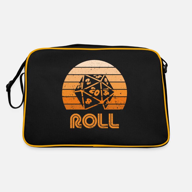 Retro Sunset D20 Roll - Retro Bag - black/gold