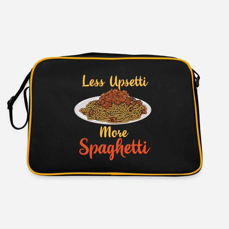 Plus de spaghettis amateurs de pâtes Sac Retro