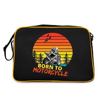 Motorcycle Lifestyle / Motorcycle / Motorcycles biker - Retro Bag - black/gold - Back