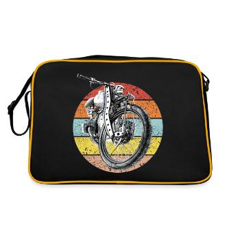 Moto, Vintage - Sac Retro - noir/or - Dos