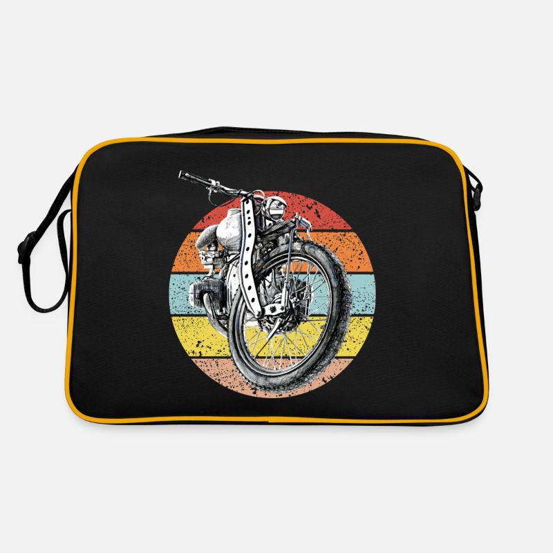 Motorrad, Vintage Retro Tasche
