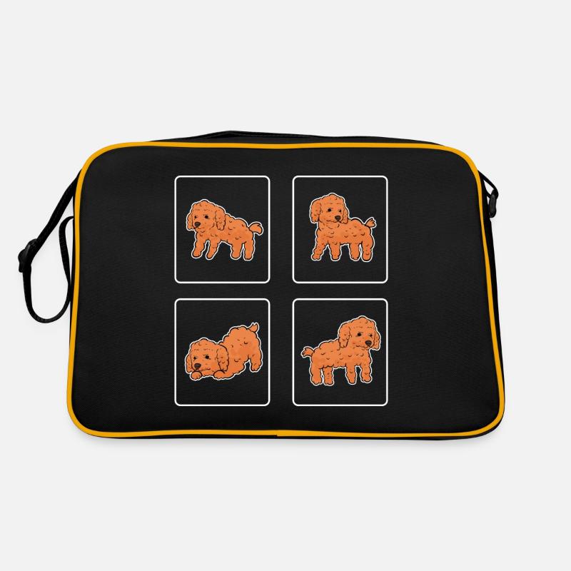 Caniche Chien Nain Caniche Jouet Caniche Petit Caniche Chiot Chiot Sac Retro