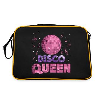 Disco Queen Retro 80s 70s 90s Vintage - Sac Retro - noir/or - Dos