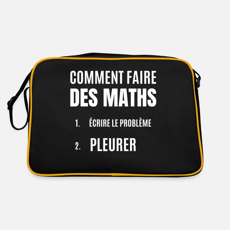 comment faire des maths Sac Retro