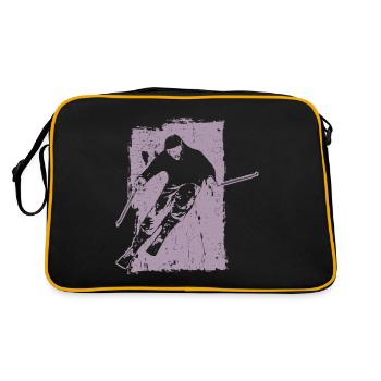 Skiing adventures in grunge style: winter magic in the - Retro Bag - black/gold - Back