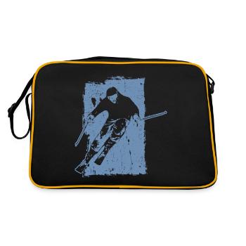 Skiing adventures in grunge style: winter magic in the - Retro Bag - black/gold - Back