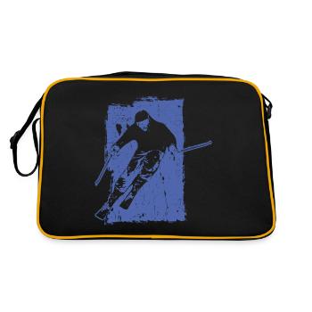 Skiing adventures in grunge style: winter magic in the - Retro Bag - black/gold - Back