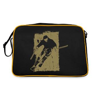 Skiing adventures in grunge style: winter magic in the - Retro Bag - black/gold - Back