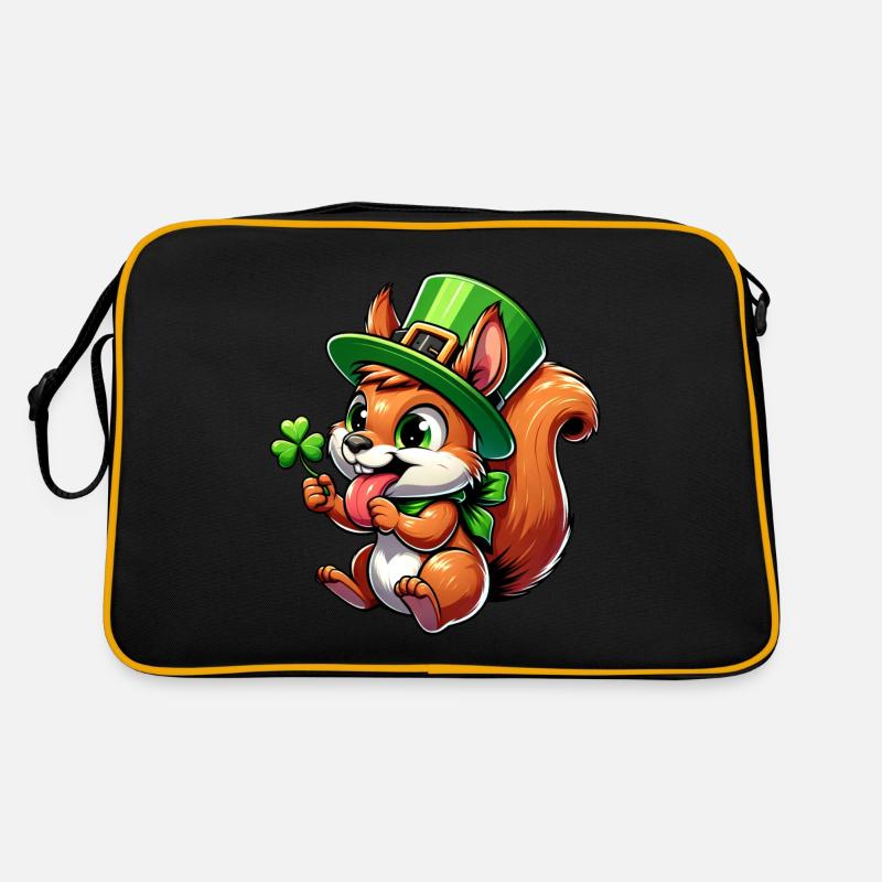 Écureuil effronté de la Saint-Patrick Sac Retro