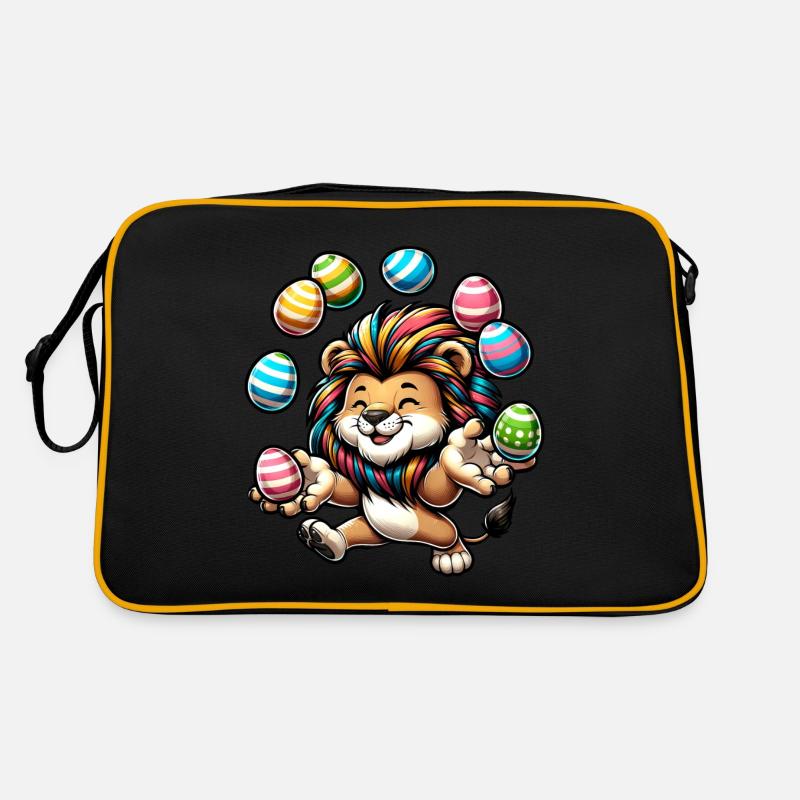 Oster Löwe & Ratte Jongleure Retro Tasche