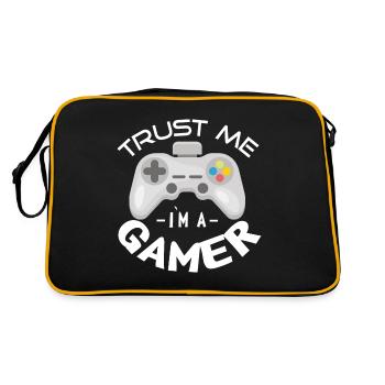 Croyez-moi, je suis un joueur de jeux de hasard - Sac Retro - noir/or - Dos